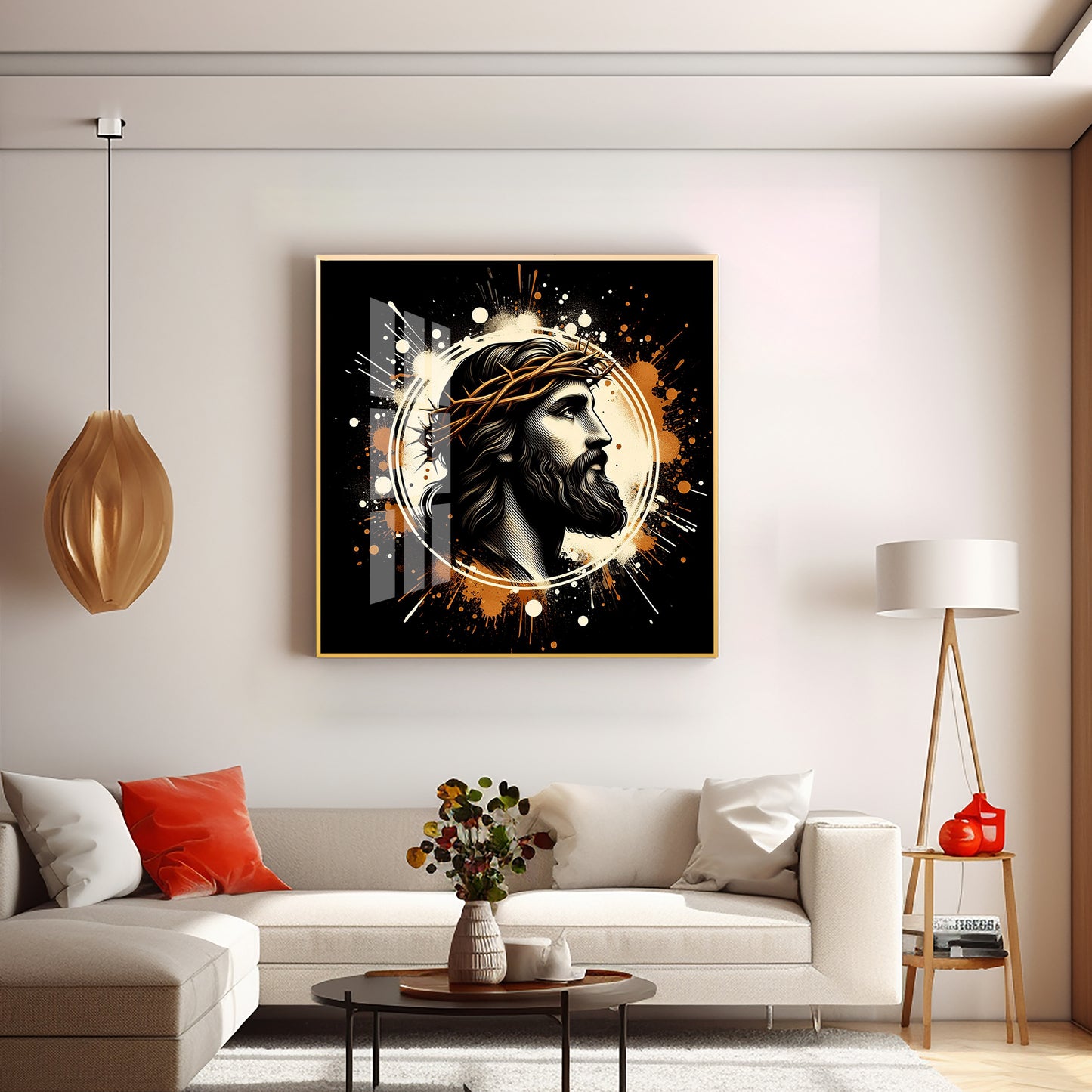 Jesus Premium Acrylic Square Wall Art