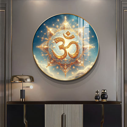 Om Incarnation Premium Acrylic Round Wall Art