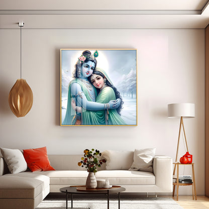 Shyam Kishori Premium Acrylic Square Wall Art