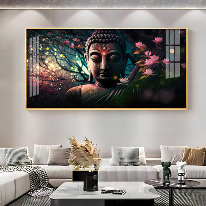 Calm Buddha Premium Acrylic Horizontal Wall Art