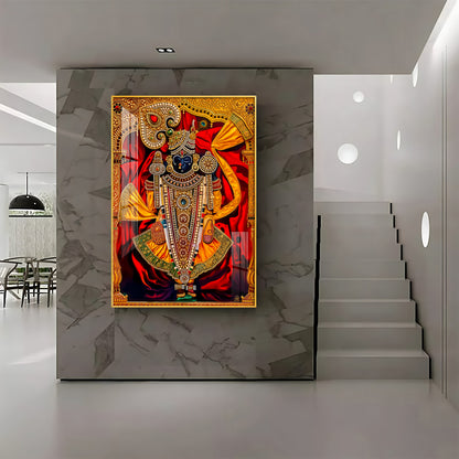 Dwarkadhish Premium Acrylic Vertical Wall Art