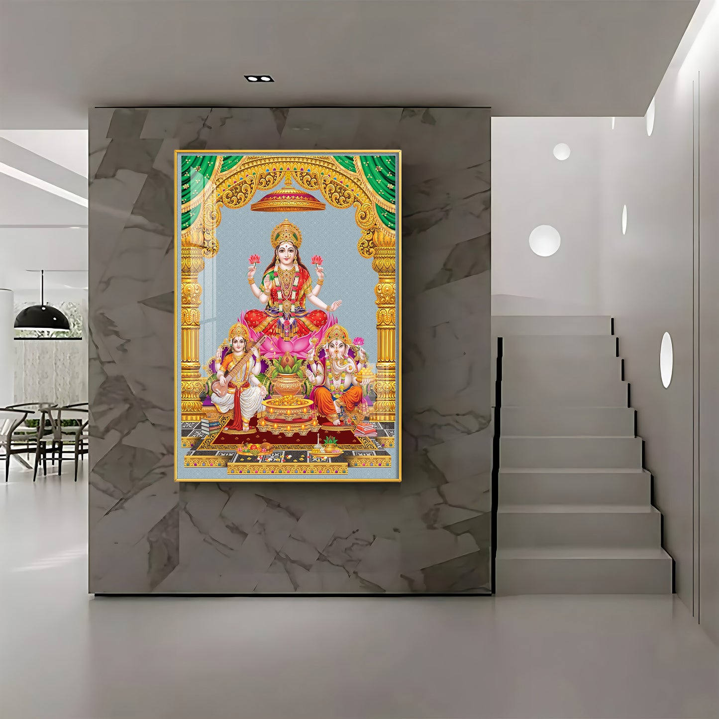 Sacred God And Goddess Premium Acrylic Vertical Wall Art