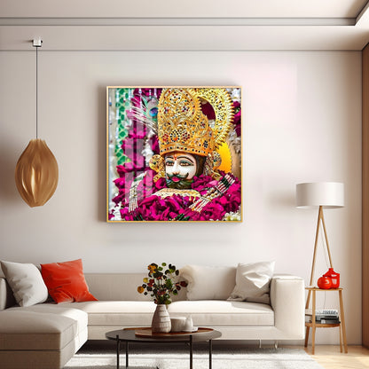 Teen Baand Dhaari Premium Acrylic Square Wall Art