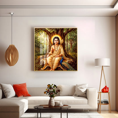 Divine Kartikeya Premium Acrylic Square Wall Art