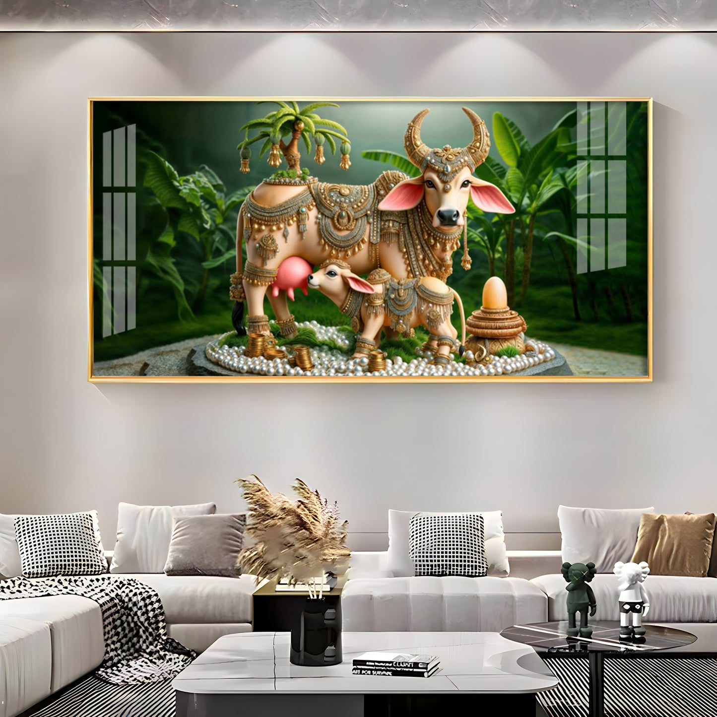 Nandi Jewelled Adornments Premium Acrylic Horizontal Wall Art