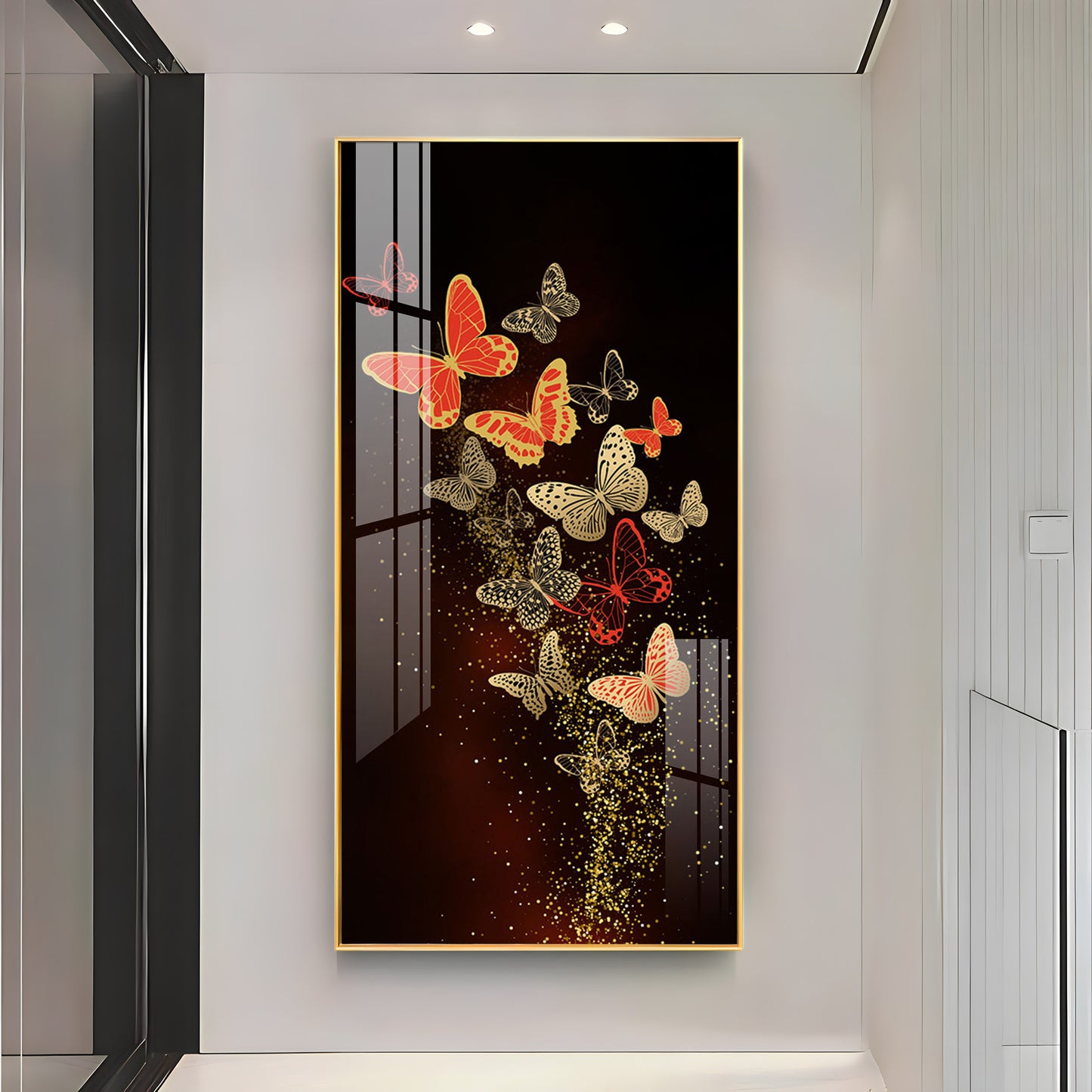 Glittering Butterflies Luxury Crystal Wall Art