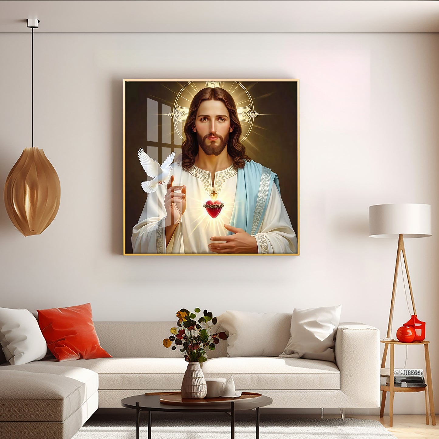 Jesus Christ Premium Acrylic Square Wall Art