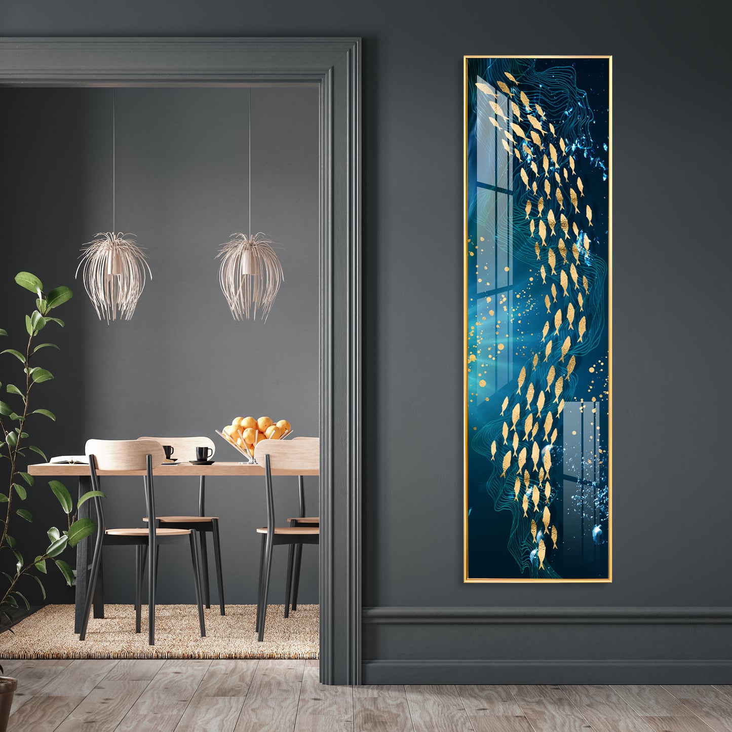 Deep Into The Ocean Premium Acrylic Vertical Wall Art