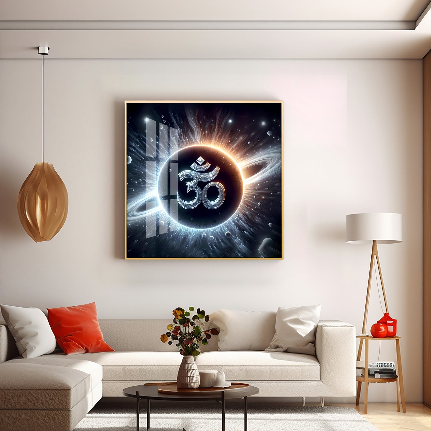 Om Premium Acrylic Square Wall Art