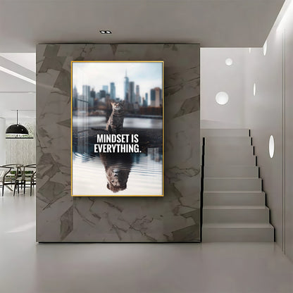 Mindset Is Everything Premium Acrylic Vertical Wall Art