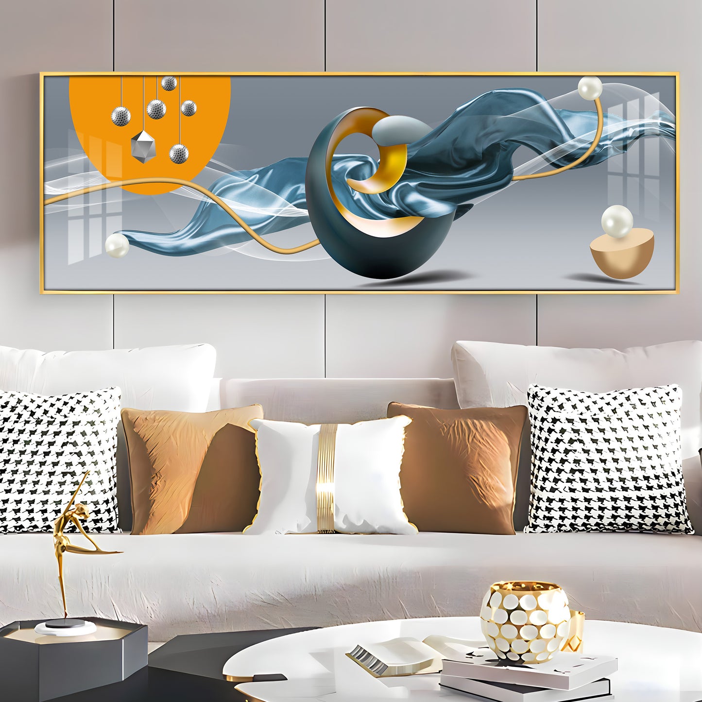 Auspicious Figures Premium Acrylic Horizontal Wall Art