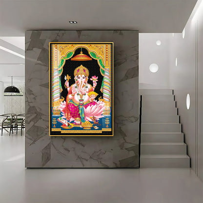 Divine Ganesh Serenity Premium Acrylic Vertical Wall Art