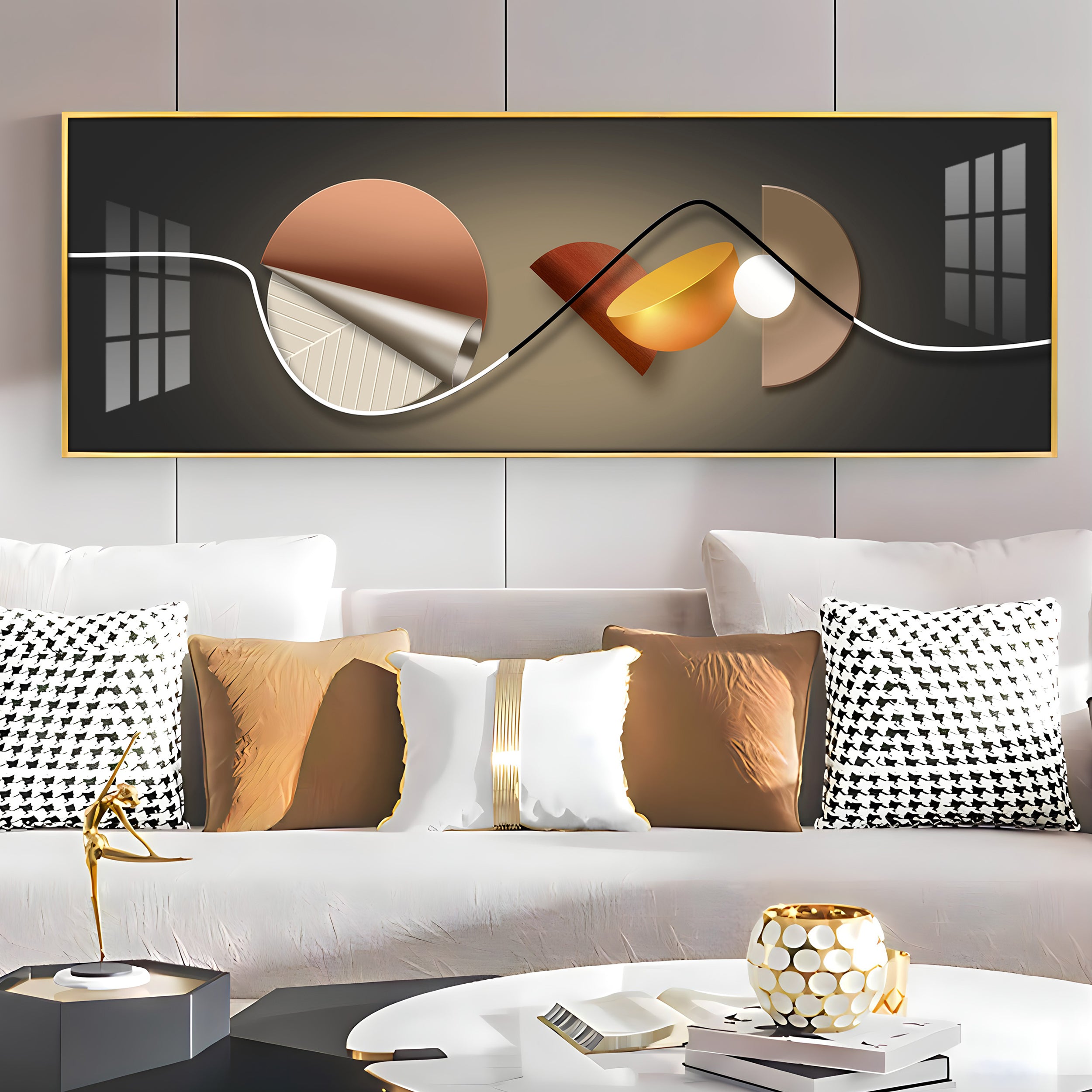 Floating Figures Premium Acrylic Horizontal Wall Art