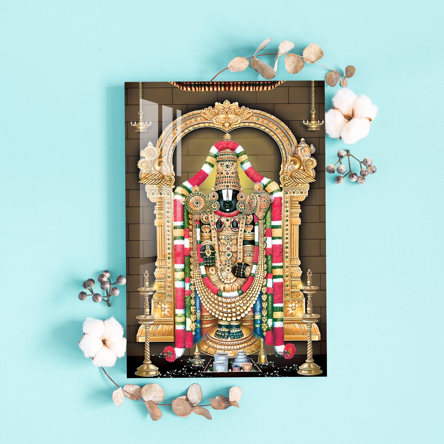 Lord Tirupati Acrylic Wall Art