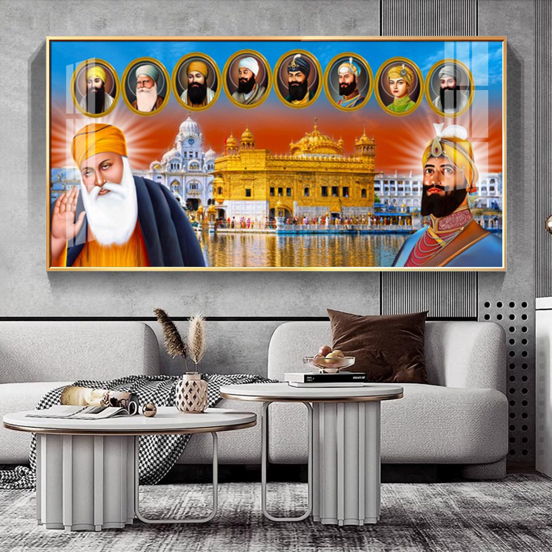 Harmandir Sahib Premium Acrylic Horizontal Wall Art