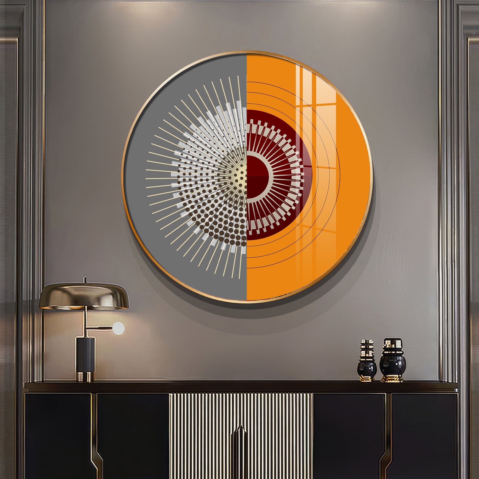 Artful Aura Premium Acrylic Round Wall Art