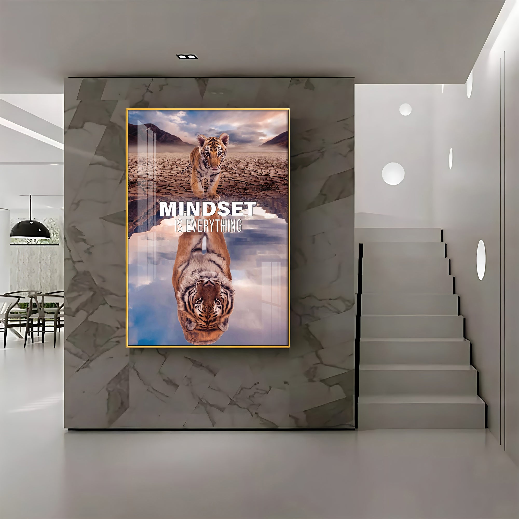 Mindset Is Everything Premium Acrylic Vertical Wall Art