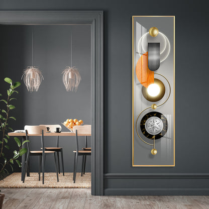 Abstract Geometric Circle Premium Acrylic Vertical Wall Art