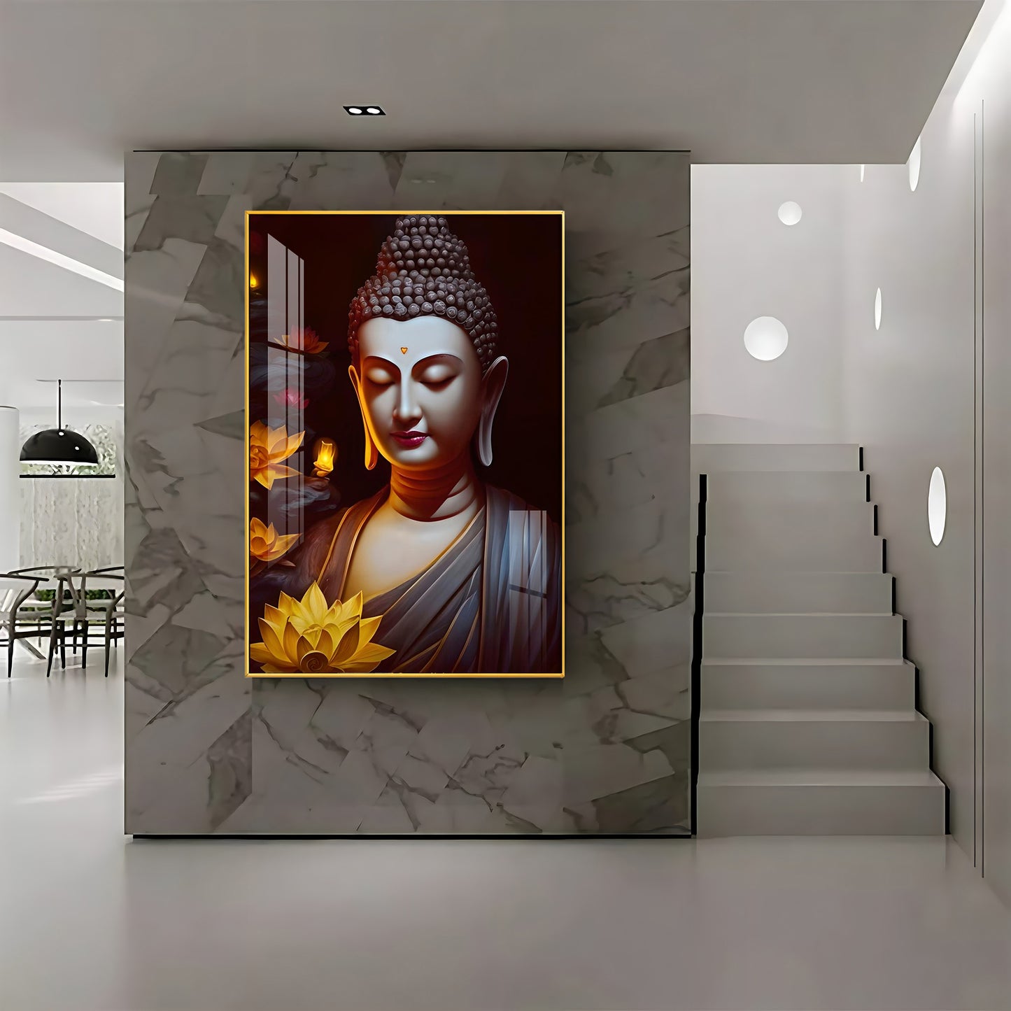 Perpetual Buddha Premium Acrylic Vertical Wall Art