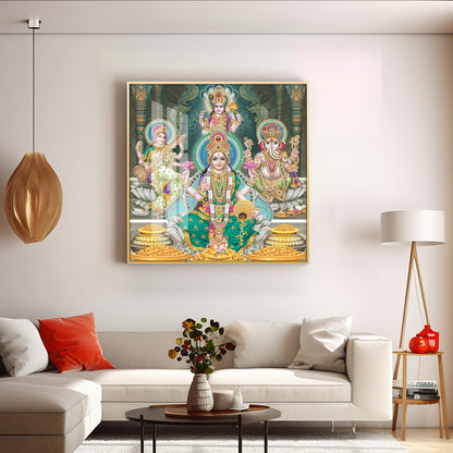 Divine Essence Of Supreme Deities Premium Acrylic Square Wall Art