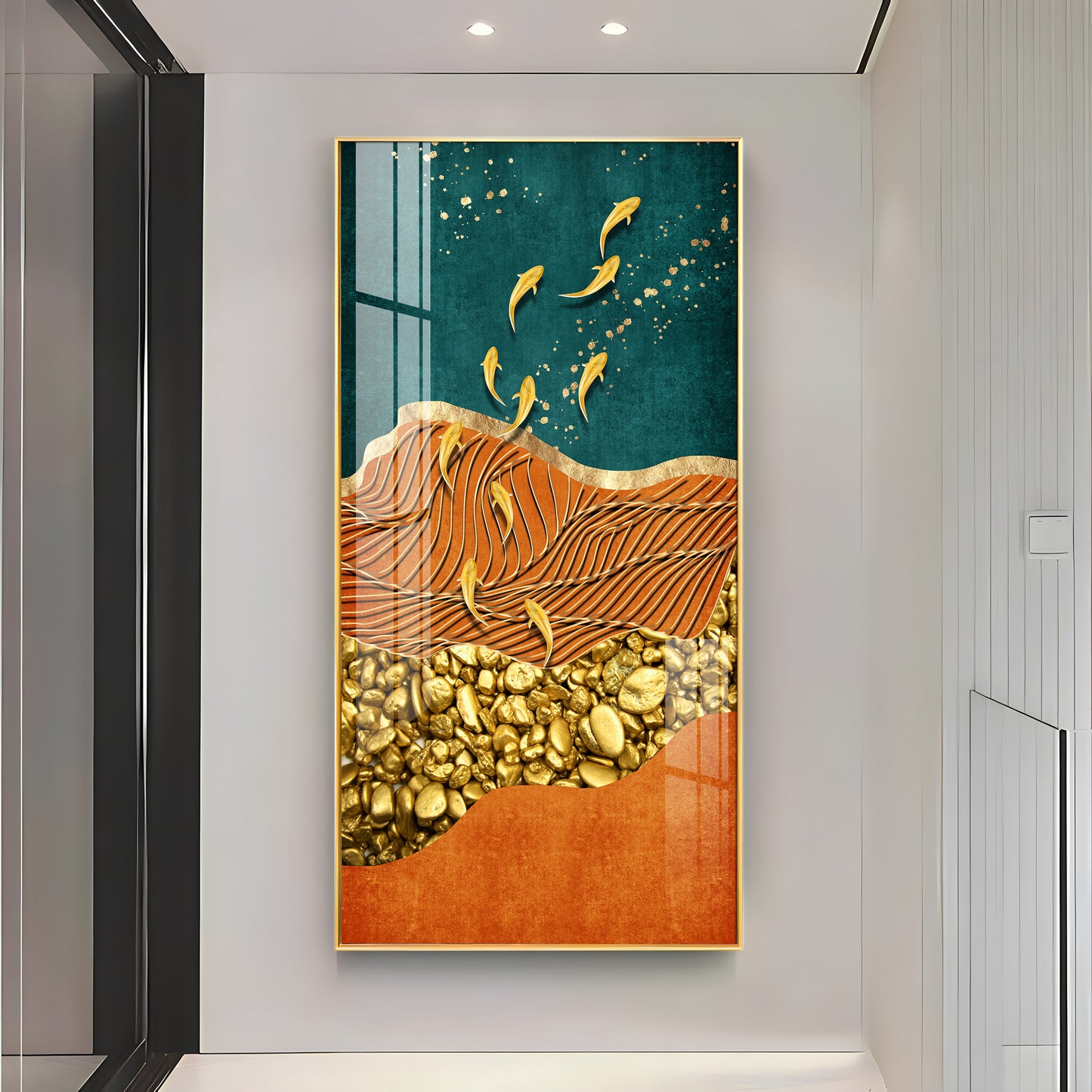 Chinese Landscape Premium Acrylic Vertical Wall Art