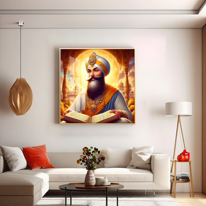 Guru Govind Singh Ji Premium Acrylic Square Wall Art