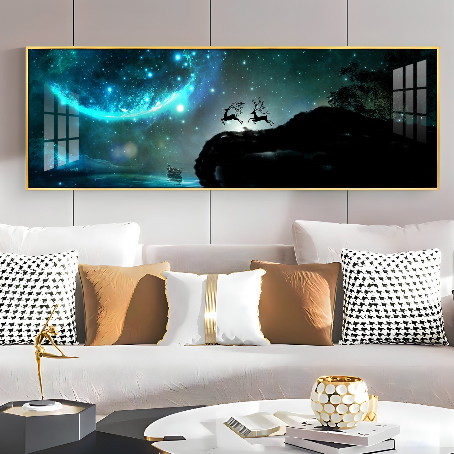 Blue Fantasy Premium Acrylic Horizontal Wall Art