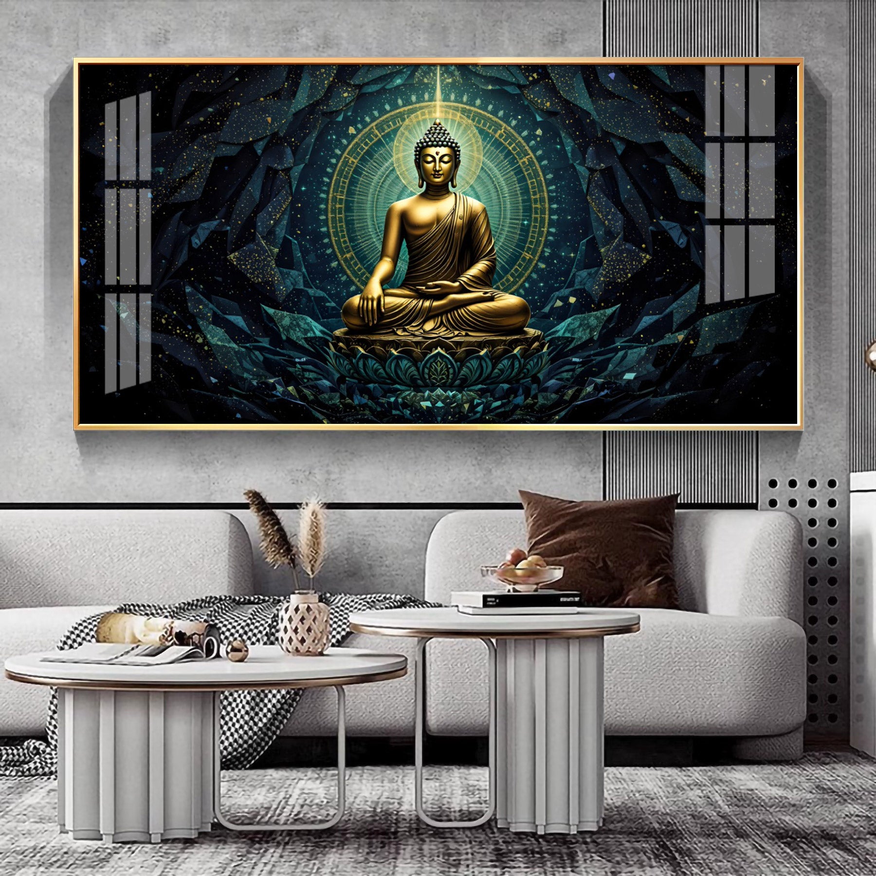 Zen Haven Buddha Premium Acrylic Horizontal Wall Art