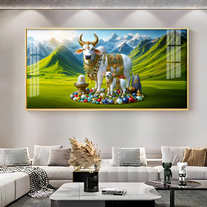 Kamadhenu Premium Acrylic Horizontal Wall Art