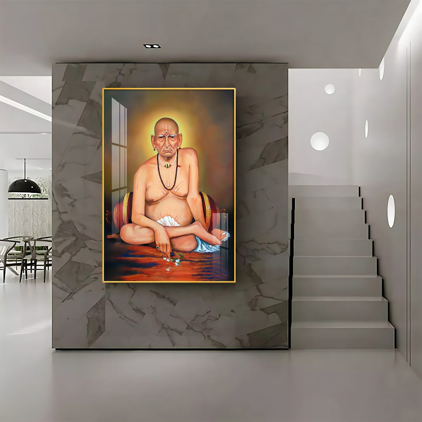 Shri Swami Samarth Baba Ji Premium Vertical Acrylic Wall Art