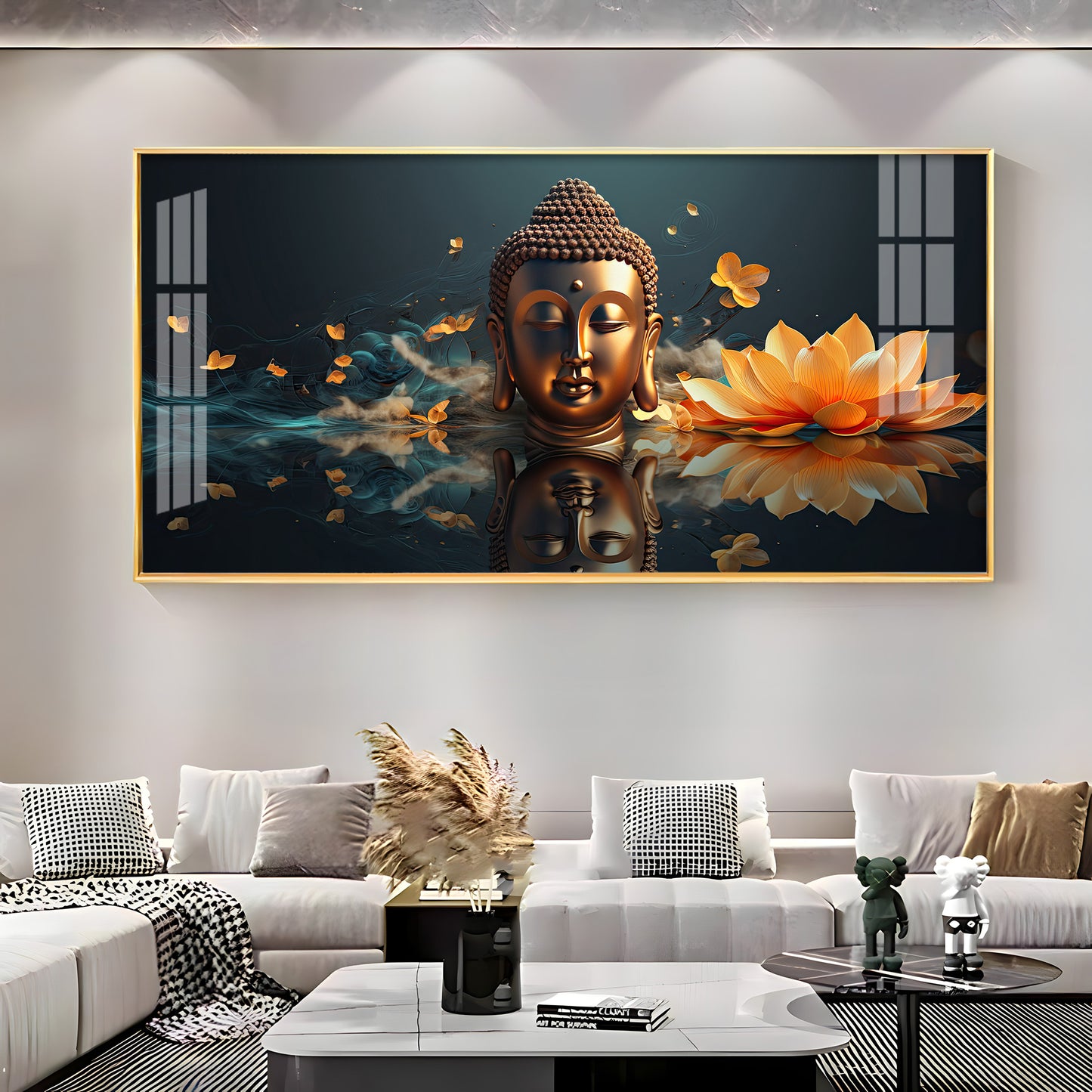 Descent Buddha Premium Acrylic Horizontal Wall Art