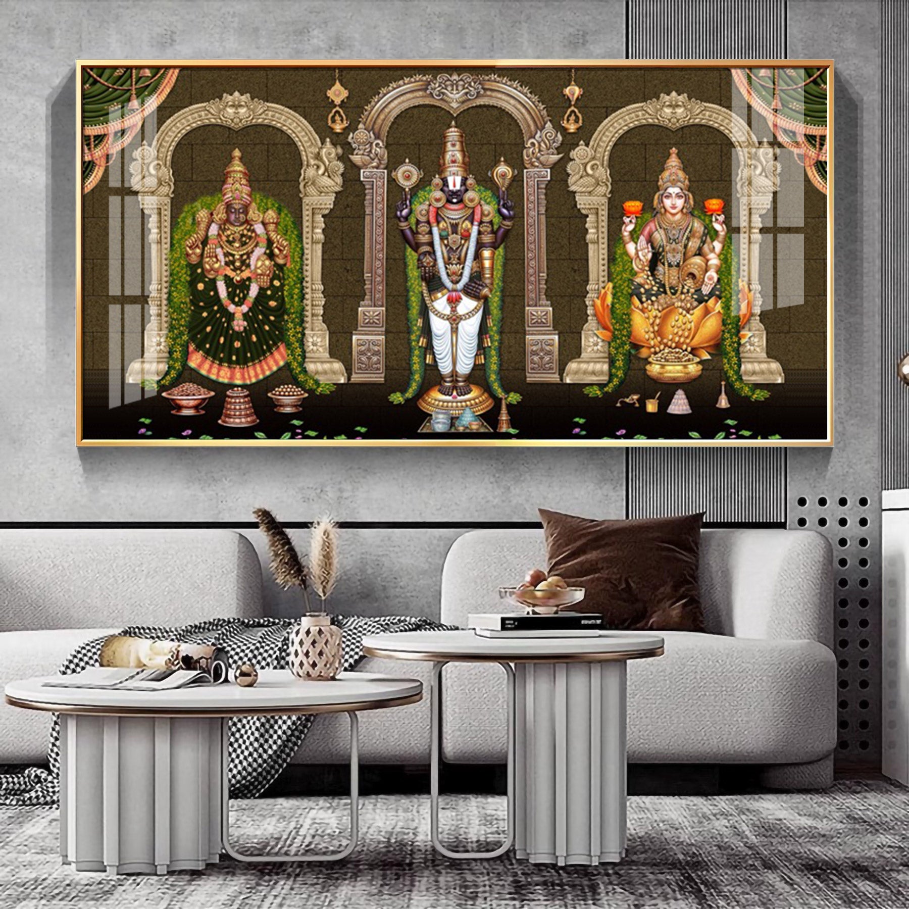 Tirumala Venkateswara Temple Premium Acrylic Horizontal Wall Art