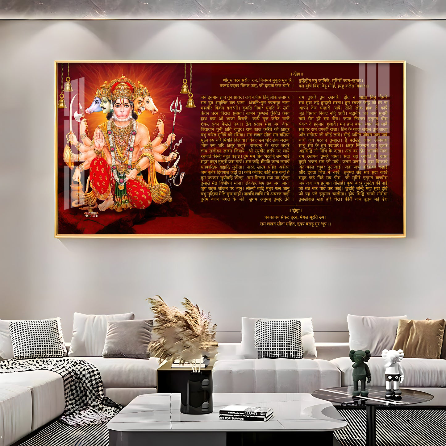 Shree Hanuman Chalisa Premium Acrylic Horizontal Wall Art