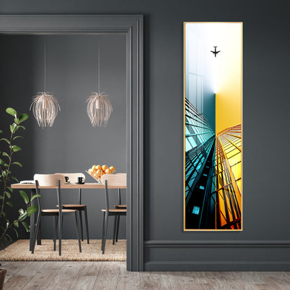 Tall Skyscrapers Premium Acrylic Vertical Wall Art