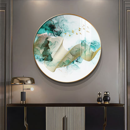 Gilded Vision Premium Acrylic Round Wall Art