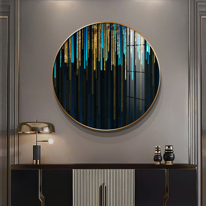 Colorful Palette Premium Acrylic Round Wall Art