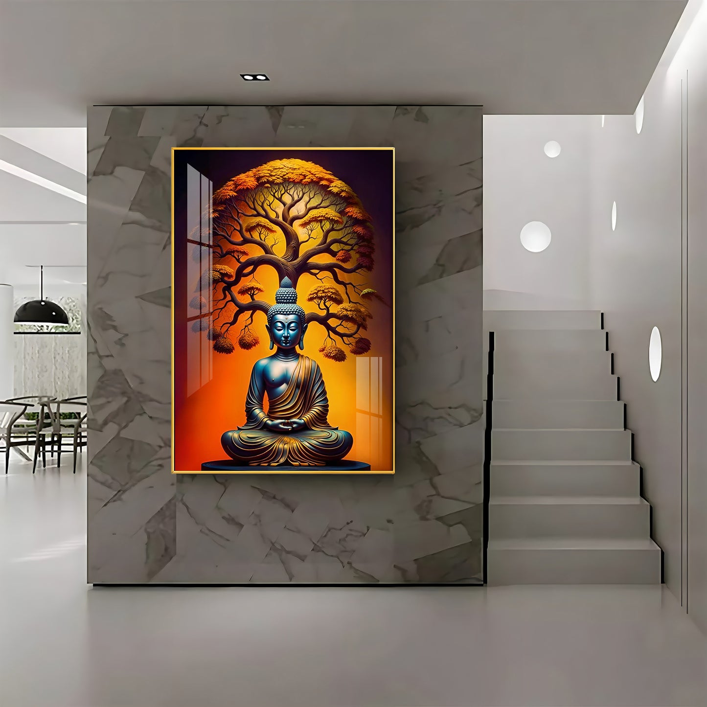 Enlighten Buddha Premium Acrylic Vertical Wall Art