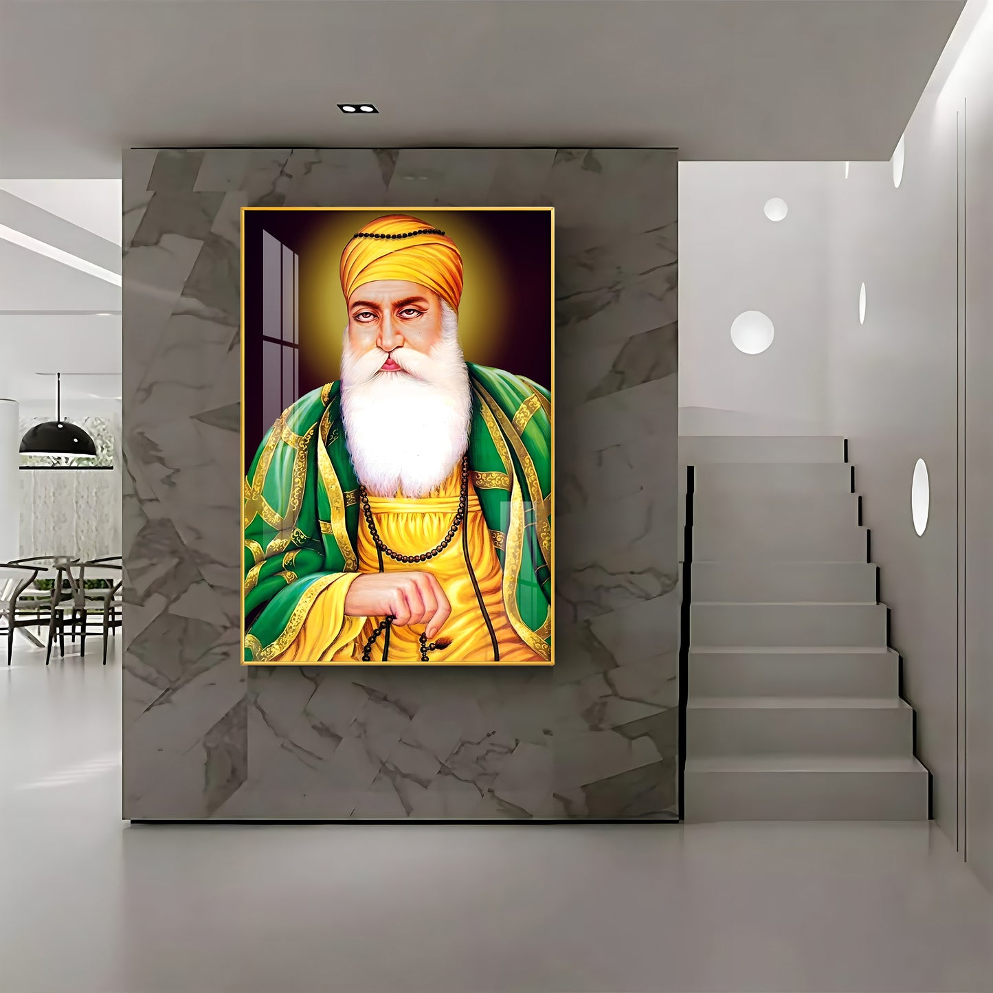 Guru Nanak Ji Premium Vertical Acrylic Wall Art