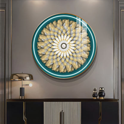 Majestic Whirl Premium Acrylic Round Wall Art