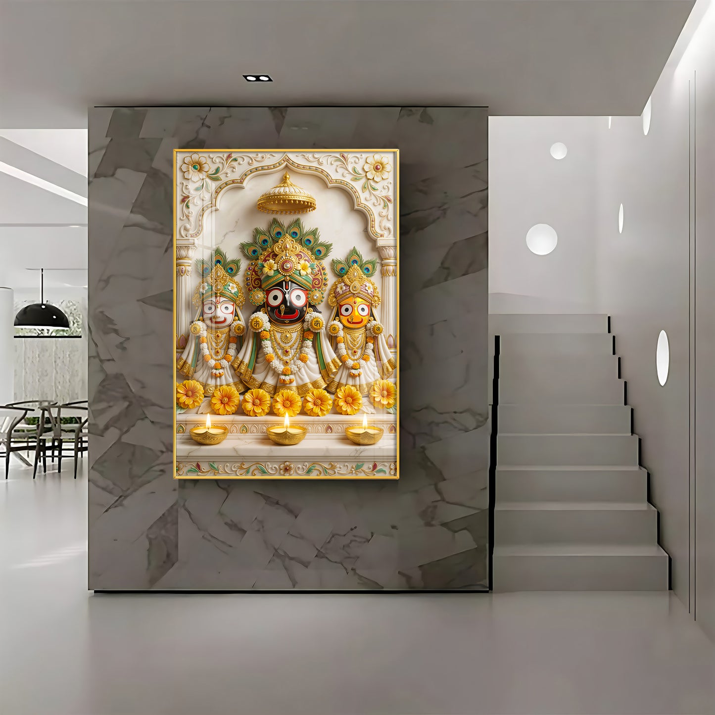 Shri Jagannath Bhagwan Premium Acrylic Vertical Wall Art