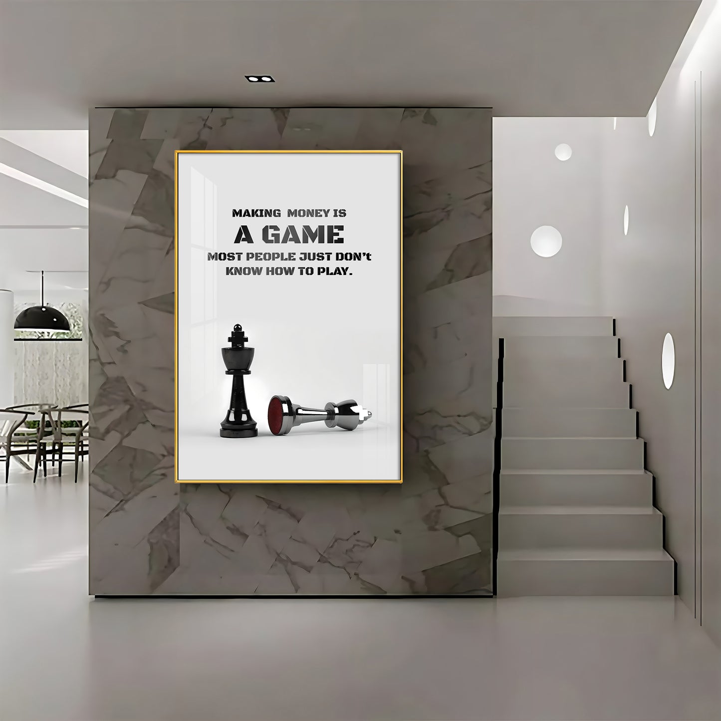 Making Money Is A Game Premium Acrylic Vertical Wall Art