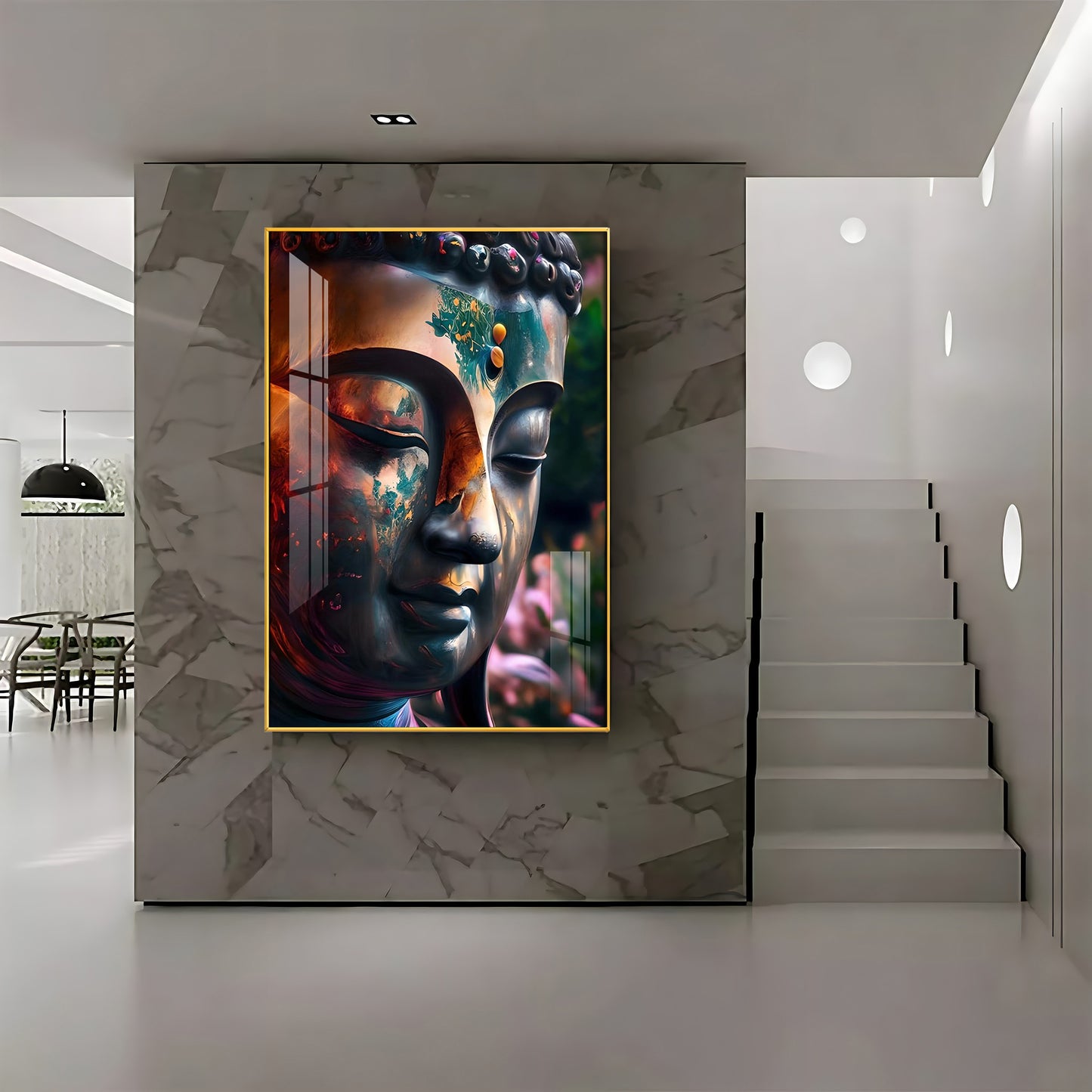 Buddha Premium Acrylic Vertical Wall Art