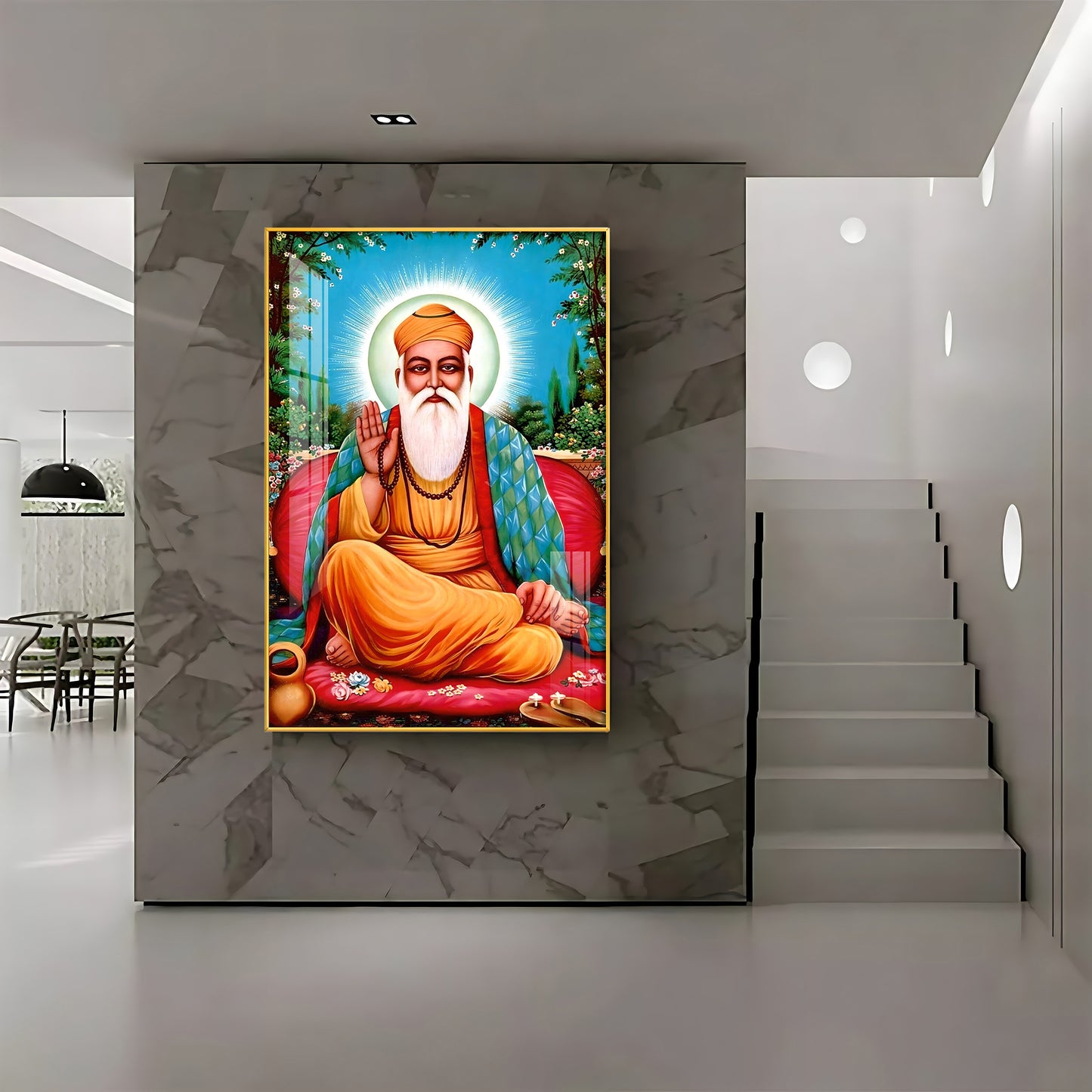 Tranquil Guru Ji Premium Vertical Acrylic Wall Art