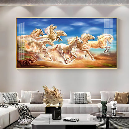 Lucky Horses Premium Acrylic Horizontal Wall Art