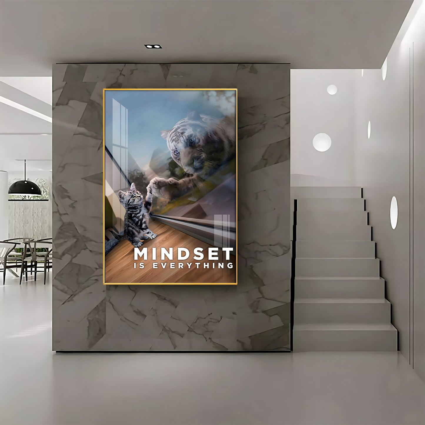 Mindset Is Everything Premium Acrylic Vertical Wall Art