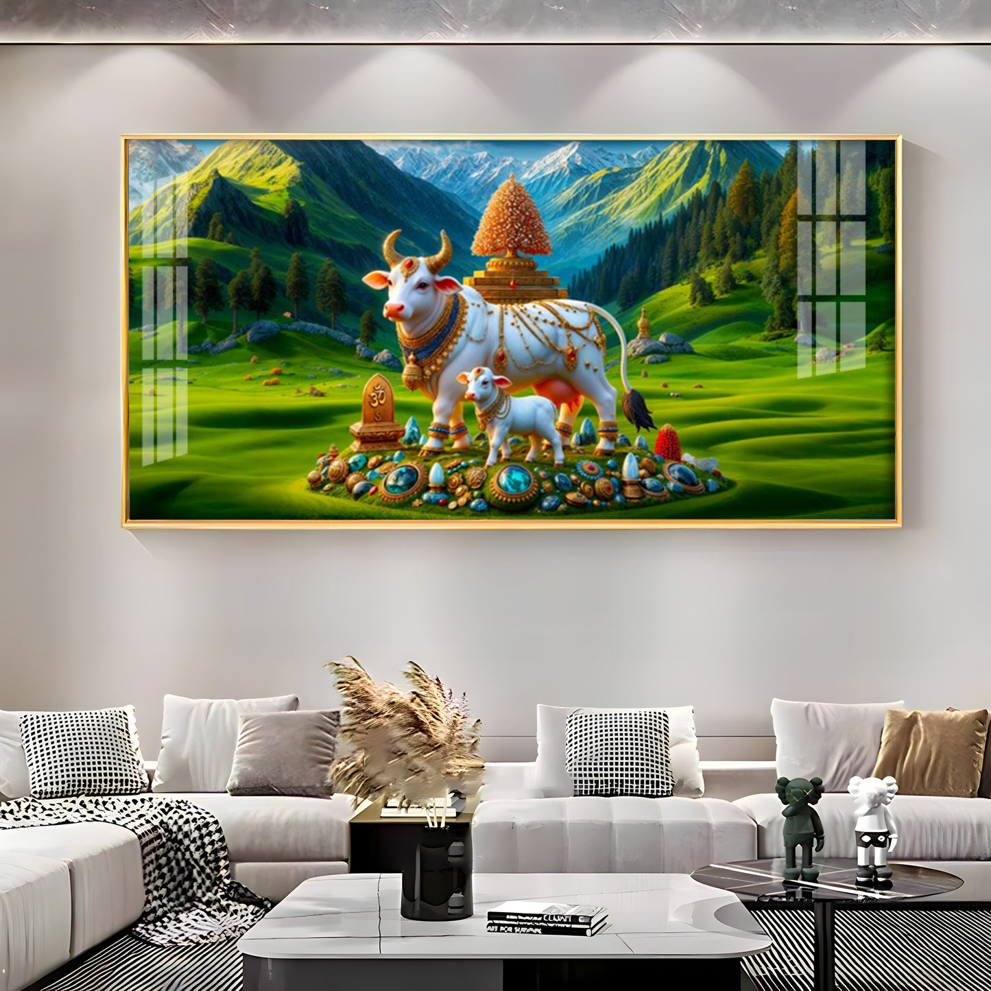 Nandi Shakti Premium Acrylic Horizontal Wall Art