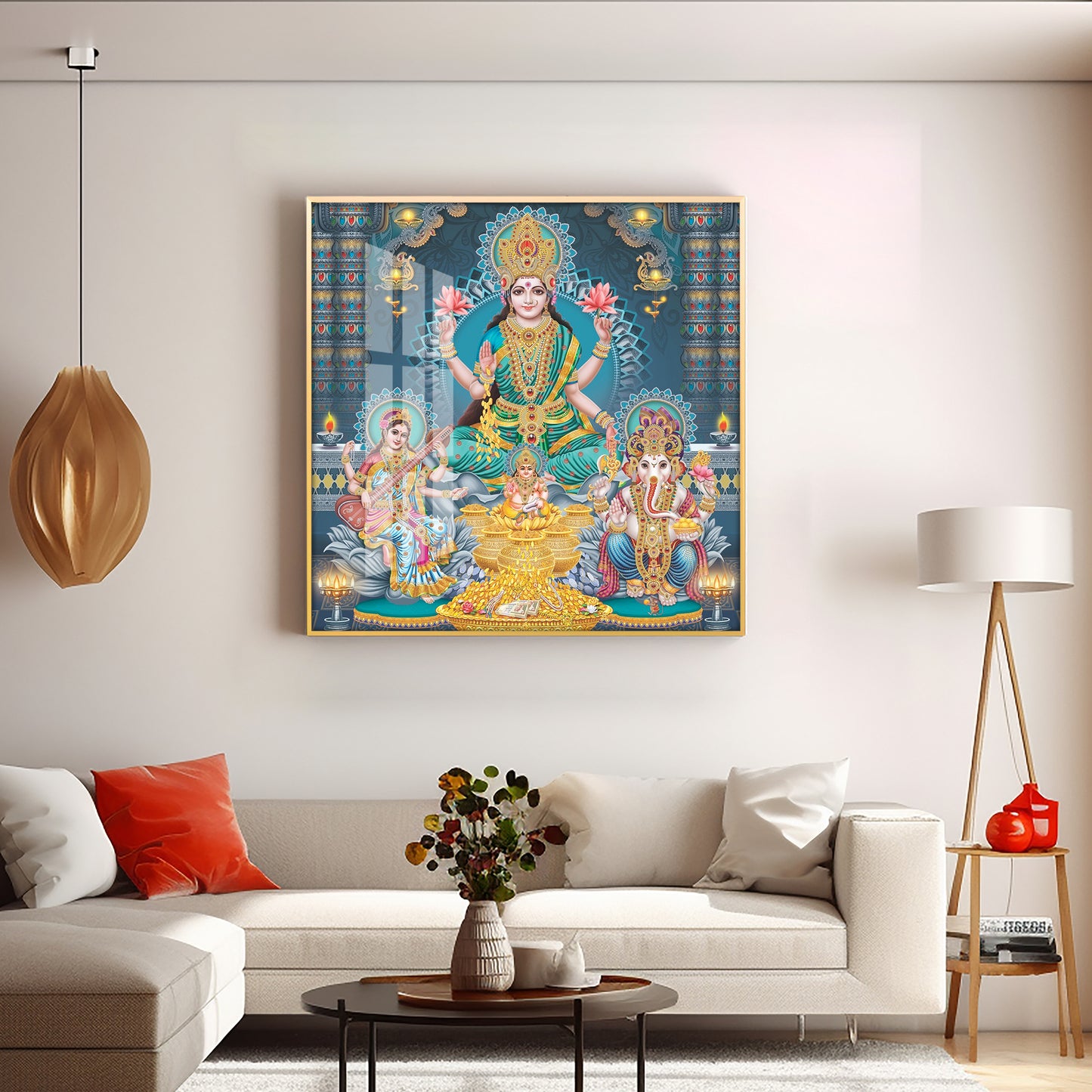 Enhanted Deities Blessings Premium Acrylic Square Wall Art