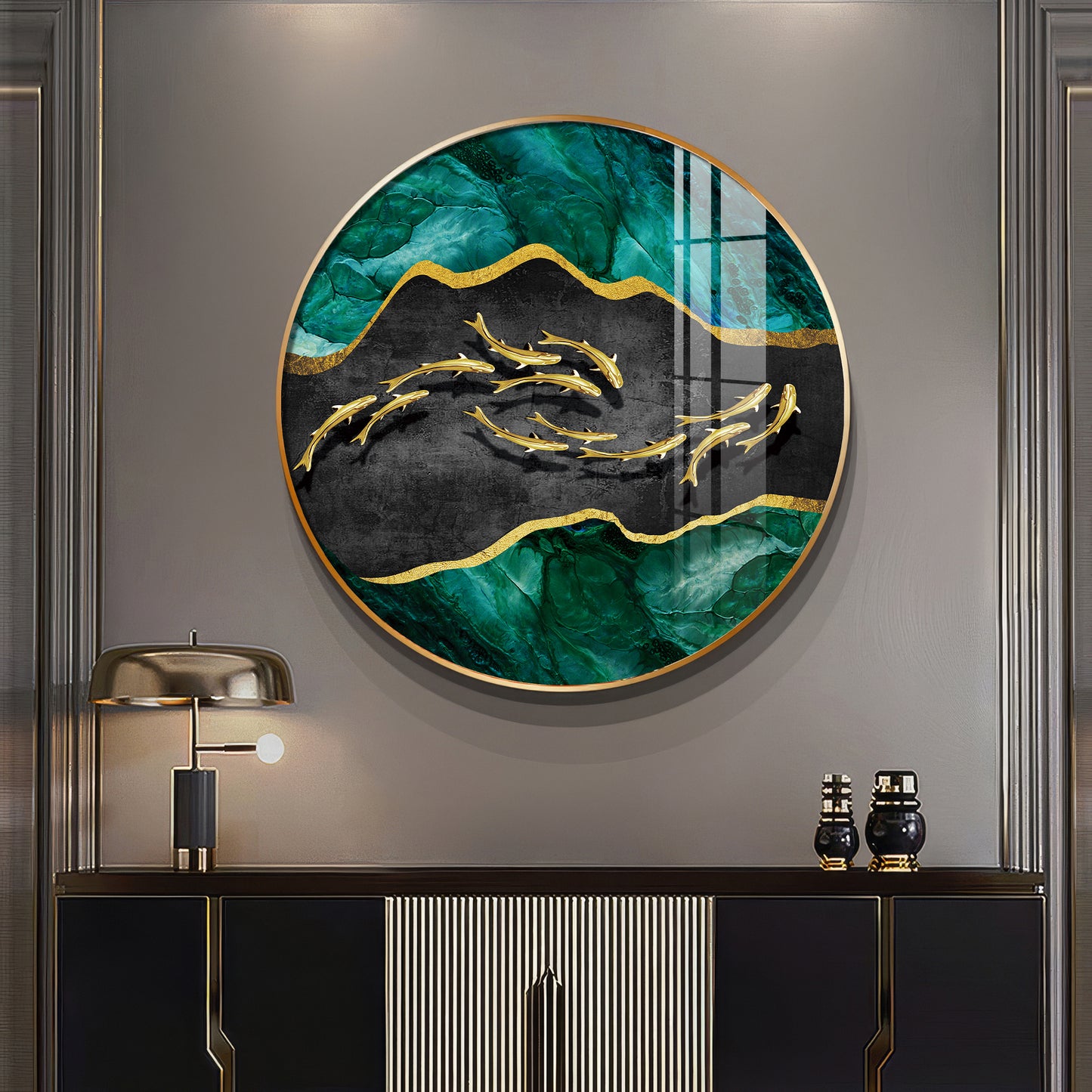 Regal Fish Premium Acrylic Round Wall Art