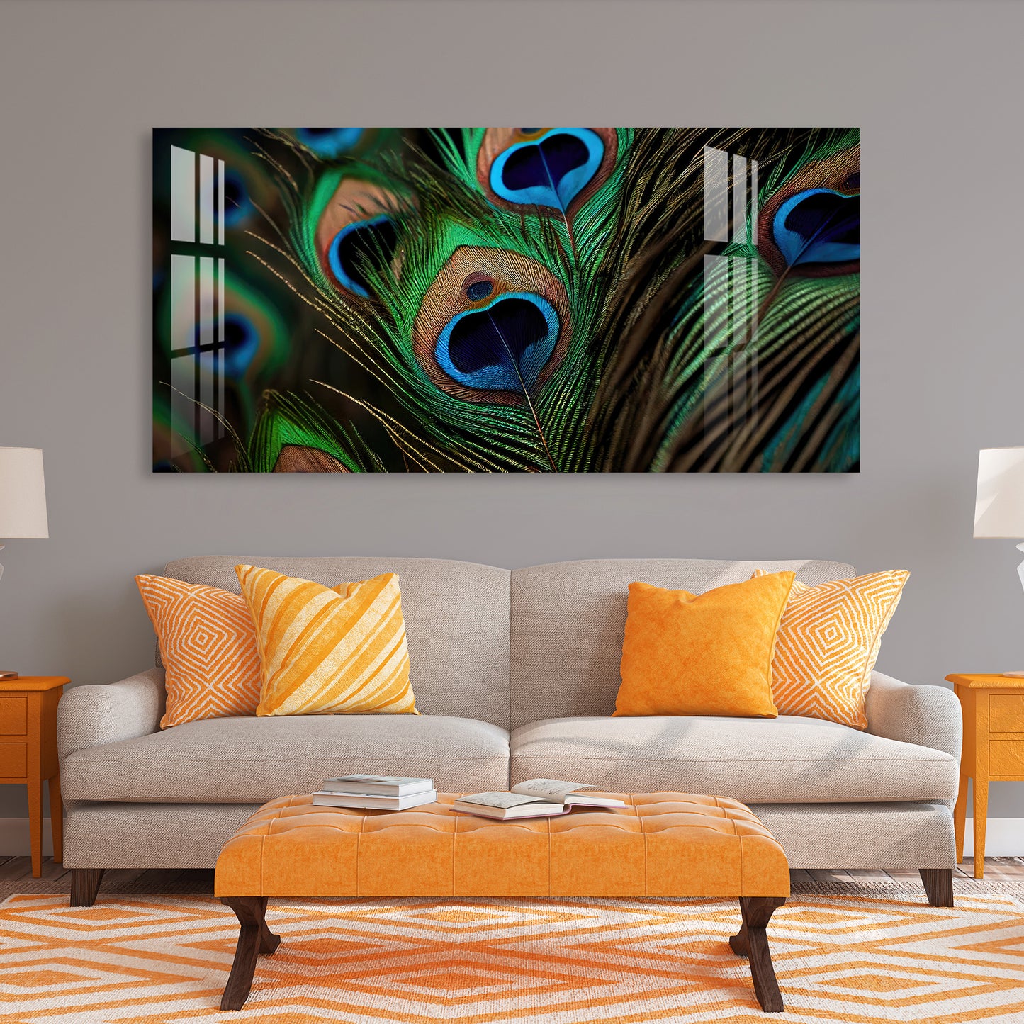 Feathers Bring Fortune Acrylic Wall Art