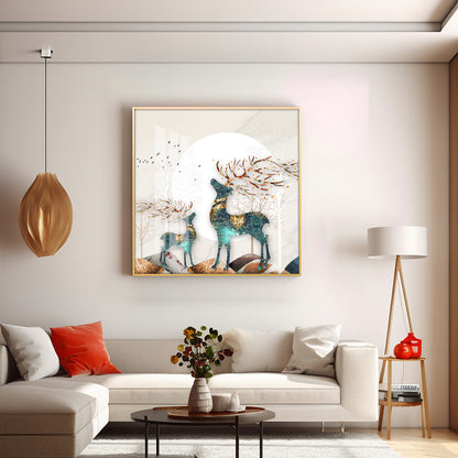 Lucky Deer Premium Acrylic Square Wall Art